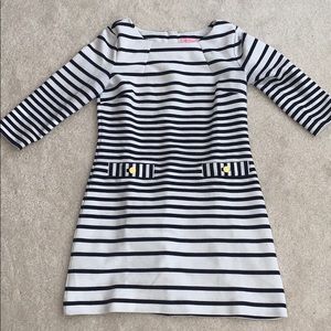 Navy and White Stripe Lilly Pulitzer Shift Dress